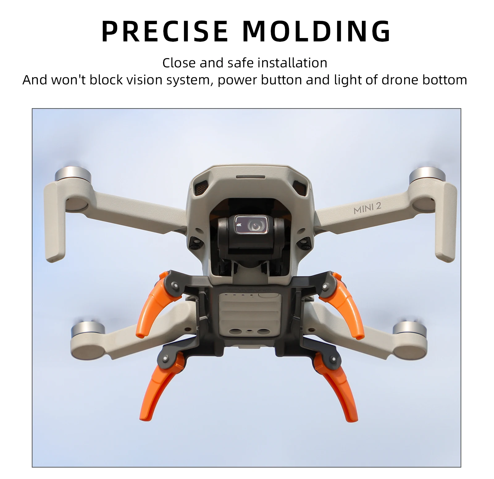 Description Picture 6 of itemLanding Gear for Mavic Mini 2/SE Mini 4K Height Extended Leg Protector Quick Release Feet Extensions for DJI Drone Accessory