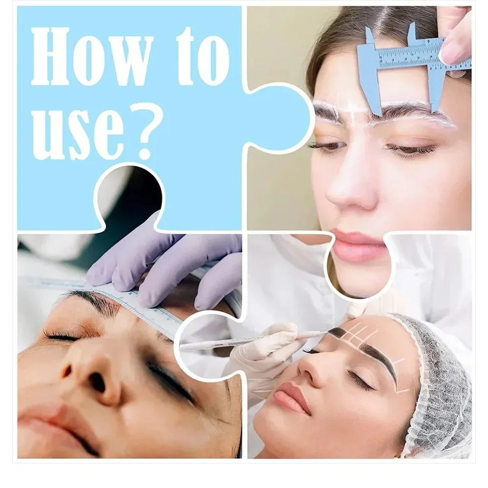 Disposable Sterilized Package With Ruler Medical Surgery Permanent Makeup Body Tattoo Piercing Scribe Skin Marker Pen 10Pcs