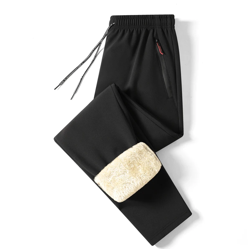 2023 Men's Winter Lamb Wool Thickened Warm Sportswear Men's New Casual Drawstring Jogging Pants Men's High-Quality Cotton Pants