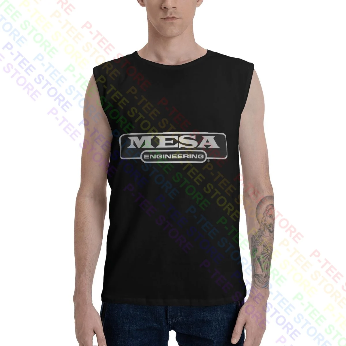 Mesa Boogie Amplificatori Chitarre Basses Mark V Triple Crown Canotte Gilet Camicia Senza Maniche Vtg Natural