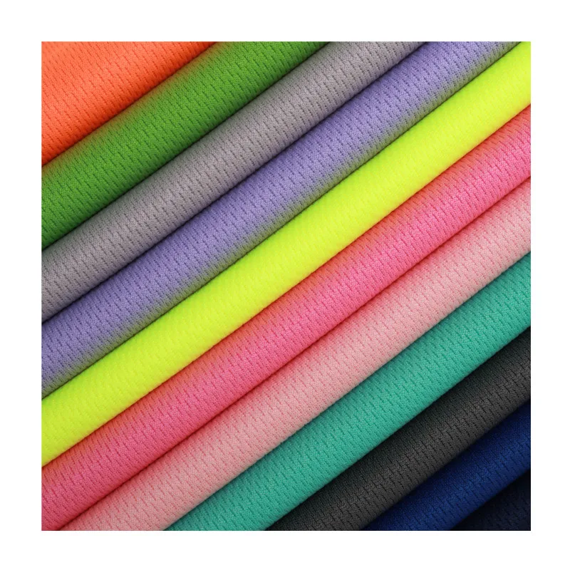 Bird's Eye Mesh Clothing Sports Fabric T-shirt Basketball Wear Quick-Drying Moisture-Absorbing Breathable Sweat-Wicking Cloth