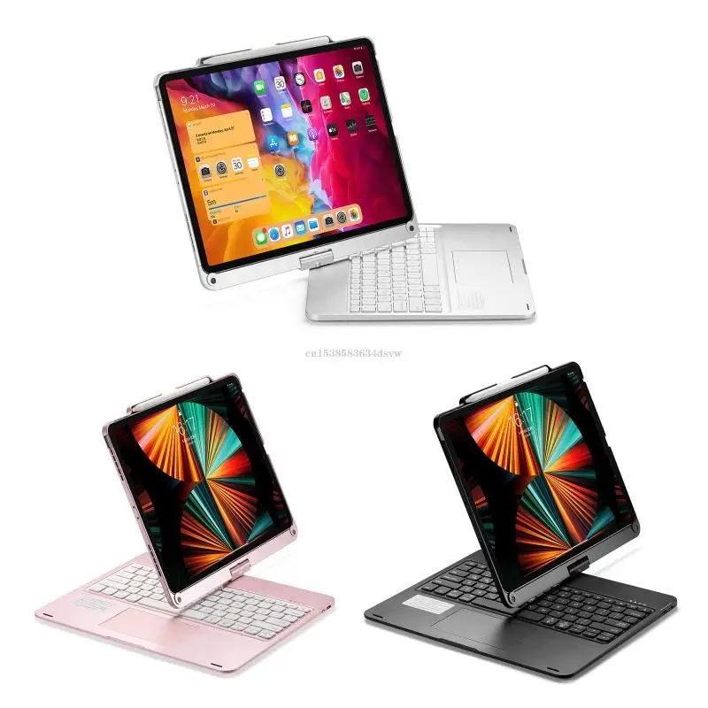

for Case Keyboard 2 in 1 For Pro Bluetooth-compatible 12.9 Inch 360° Rotating