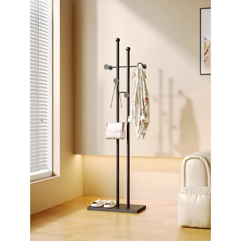 Design wrought iron coat rack Floor-to-ceiling hanger Bedroom room hanger for hanging clothes Small hanger Vertical
