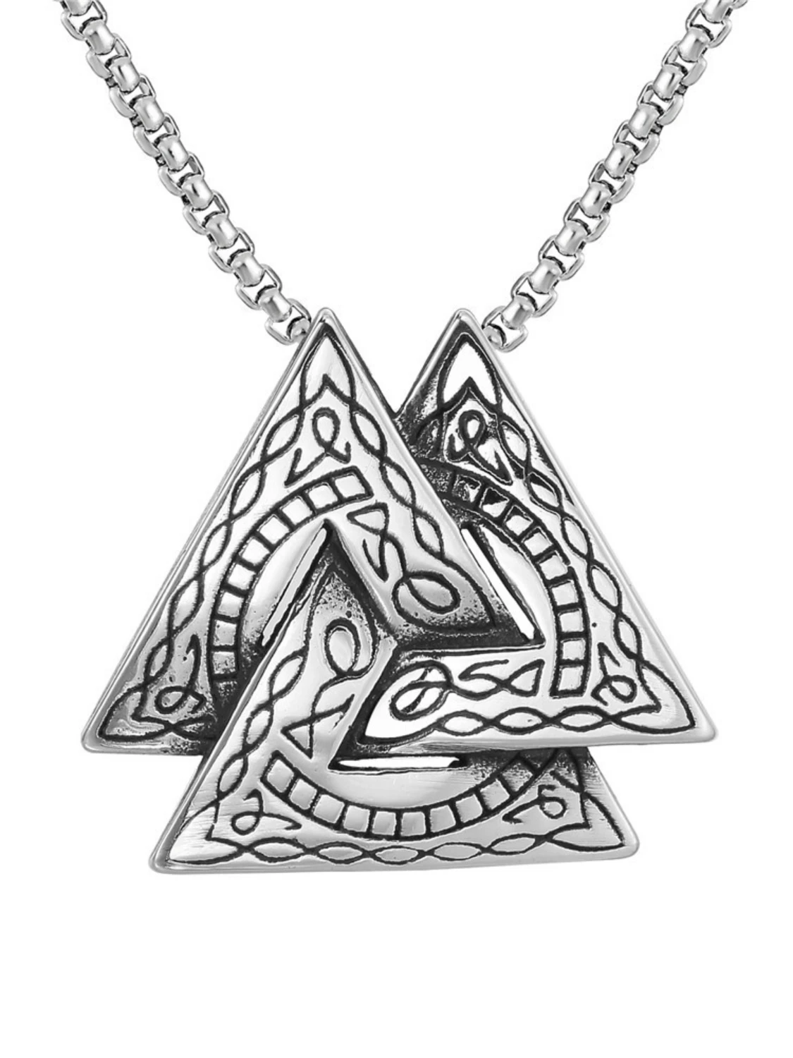 

European and American hip hop necklace personality funny little monster elf Geng ghost pendant jewelry stainless steel necklace