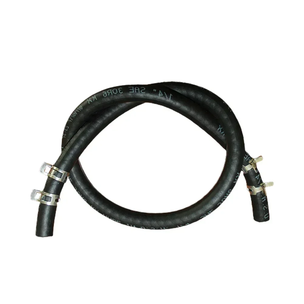 1/4" Fuel Line Hose 4 Clamps for 5414K Lawn Mower Engine Strimmer Motor Garden Power Tools Parts Fits Many Small Engine