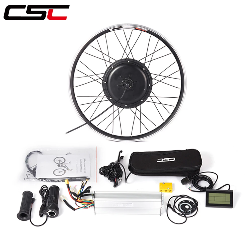Kit De Conversion Vélo électrique SENDERPICK 1500W 48V – Roue Arrière 26 Pouces Pour Fat Bike