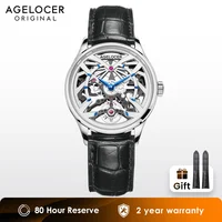 AGELOCER Original Schwarzwald Watch Women's Business Luxury Watch Skeleton Automatic Mechanical Watch Birthday Gift for Women 1