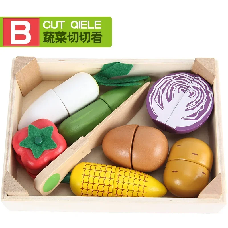 Educational Toys Kitchen Toys Pretend Kitchen Toys Pretend Food Toys Wooden Simulation Kitchen Toy Montessori Pretend Play House Series