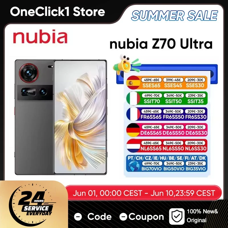 Smartfon Nubia Z70 Ultra z EU za $438.69 / ~1645zł