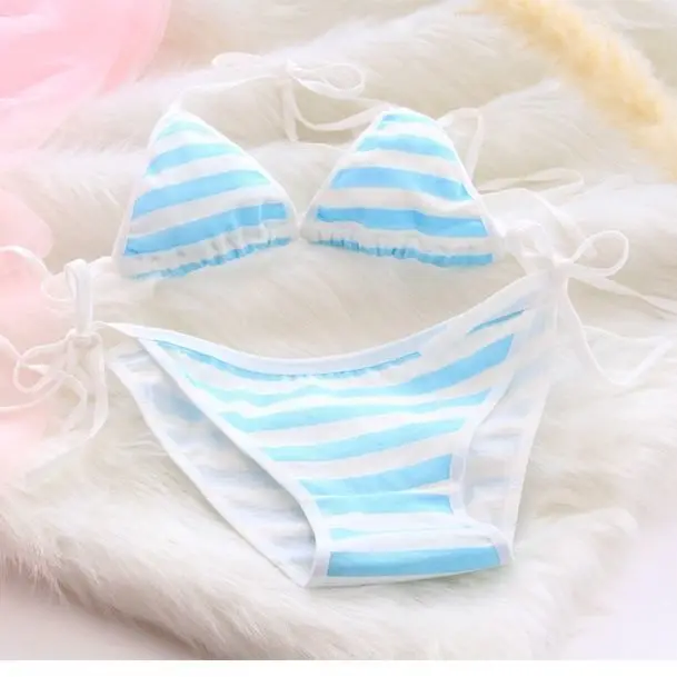 Ιαπωνικά σέξι εσώρουχα χαριτωμένο Lolita Haruku Kawaii Micro Mini μπικίνι γοτθικό ενηλίκων cosplay ερωτική στολή σουτιέν γυναίκες_voghion.com