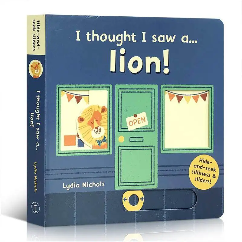 

Milu Original English I ThoughT Saw A... Lion…… Children's Agency Operation Book Toy Board Picture