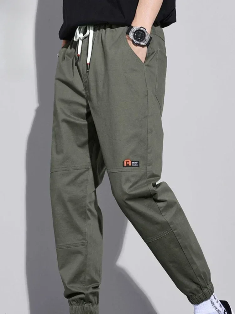 thumbnail image 1 of Pantalones Cargo Grises de Otoño para Hombre, Pantalones de Trabajo para Hombre, Pantalones Harem de Ajuste Regular, Pantalones de Diseñador Y2k de Alta Calidad, Pantalones Holgados Baratos, Pantalone, 1 of 4
