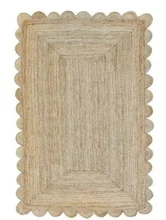 Tapis de Jute de forme carrée, 100% fait à la main, aspect moderne et rustique, décoration de chambre à coucher, 10x10 pieds 