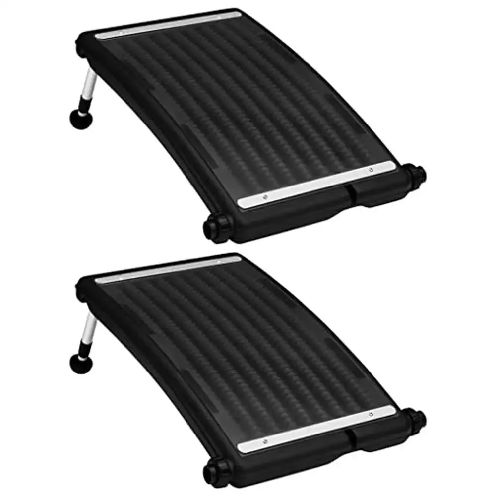 Solar Pool Heating System Water Heater Panel Above-Ground Pools HDPE/PC/Aluminum Adjustable Black 2641.7 gal/h Swift Setup