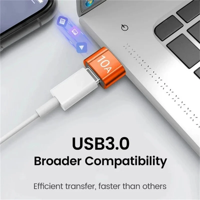 10A OTG USB To Type C Adapter and Type C Female to USB Male Converter Fast Charging OTG For iPhone Macbook Laptop Xiaomi Samsung