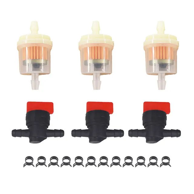Valvola Interruzione Gas In Linea Kit Filtro Carburante E Valvola Di Interruzione 3 1/4" - Per Motori Briggs & Stratton 698183 Ecc. Kit Filtro Gas Con Valvola - Foto 11