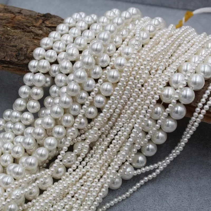 

Round AAA High Quality Natural Sea Water Pearls Beads 2/4/6/8/10mm Loose Spacer Beads for Jewelry Making DIY Necklace Bracelets