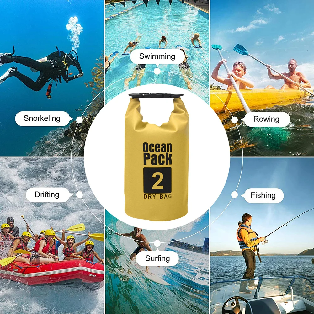 Waterproof Bag and Dry Bag 2L/3L/5L/10L/15L for Drifting Swim and Beach