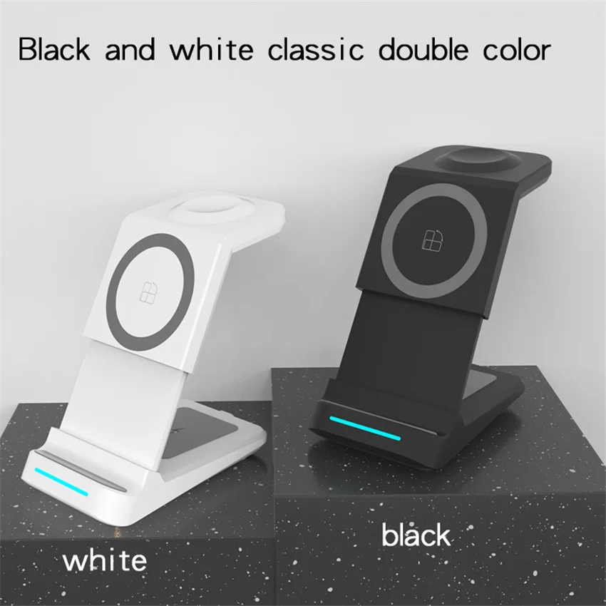 3 in 1 Wireless Charger Magnetic For iPhone 13 12 11 X Airpods iWatch 30W Qi Fast Charging Stand Dock For Xiaomi Huawei Samsung iphone wireless charger