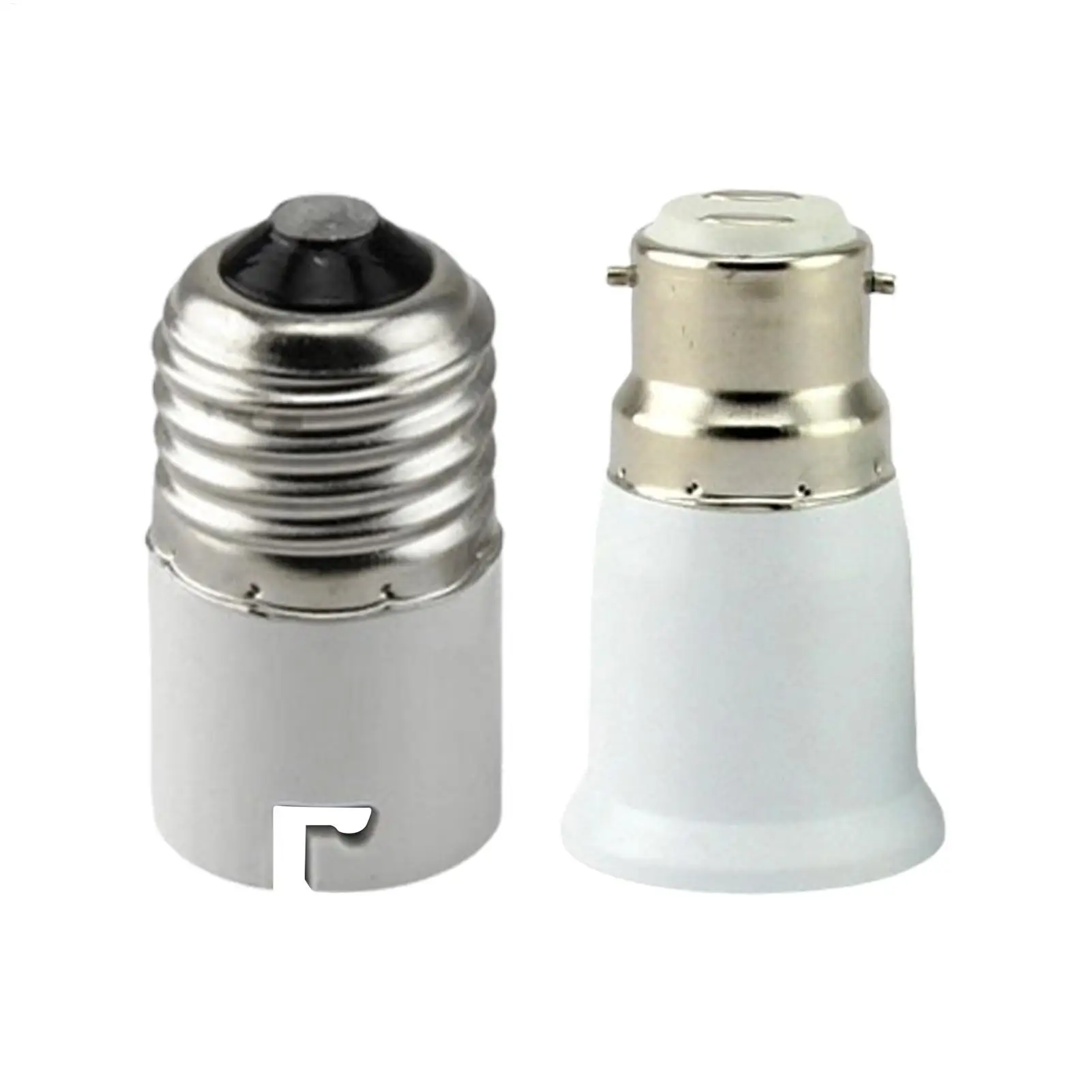 1PCS Lamp Sockets Converter B22 To E27 LED Bulb Converter Lamp Base Holder Screw Light Socket Adapter Anti-burning Bulb Holder