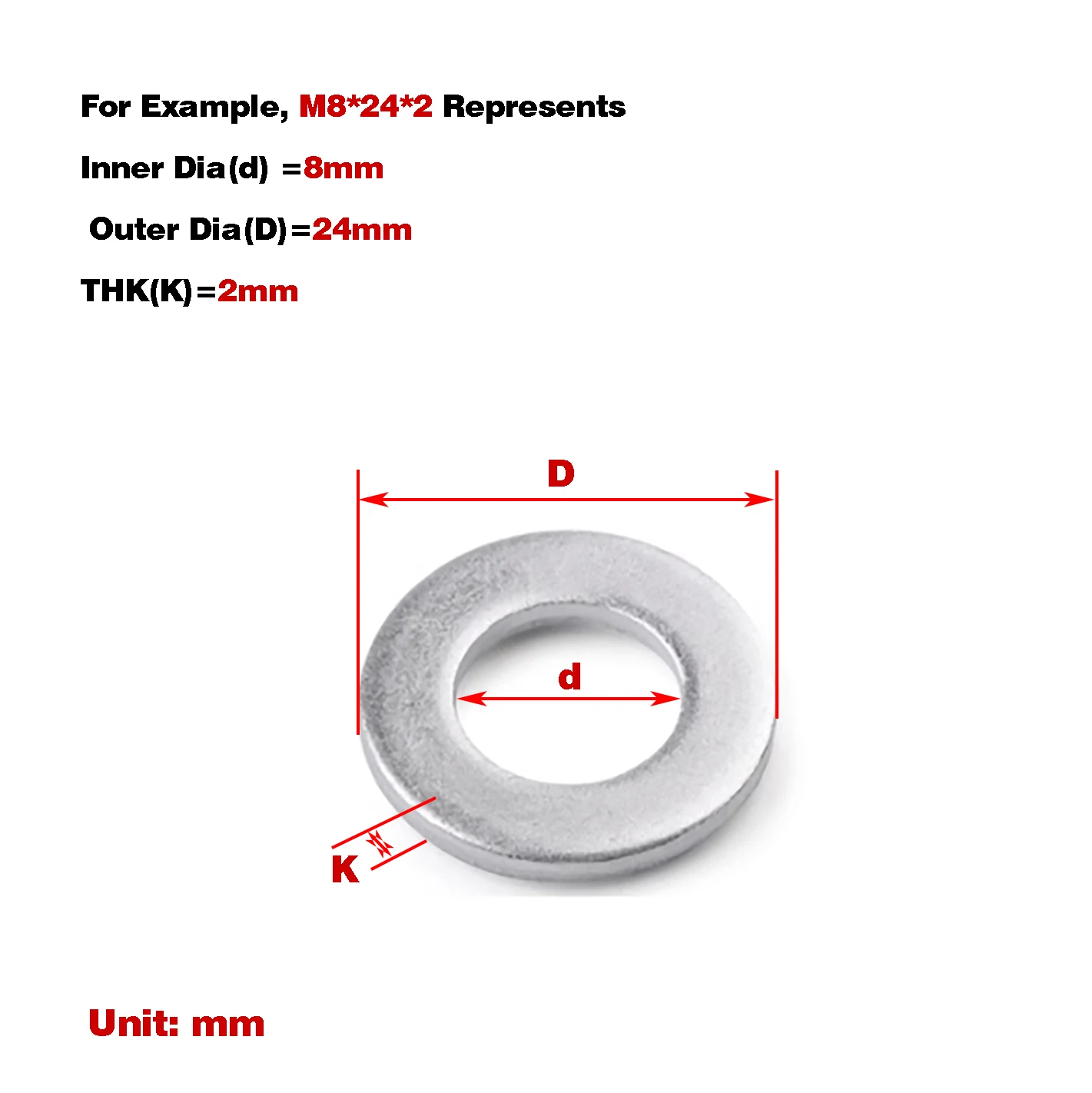 Aluminum Alloy Flat Washer M4 M5 M6 M8 M10 M12 M14 stainless steel washers washer gasket set nylon washers carbon steel washers plastic washers brass washer copper washers titanium washers rubber washer