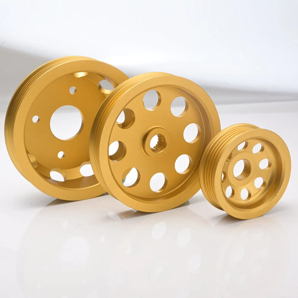 HUB Sports Gold High Performance Pulley Kit Crank Underdrive EPPYSR20 For Nissan 240SX S14 SR20 Jdm
