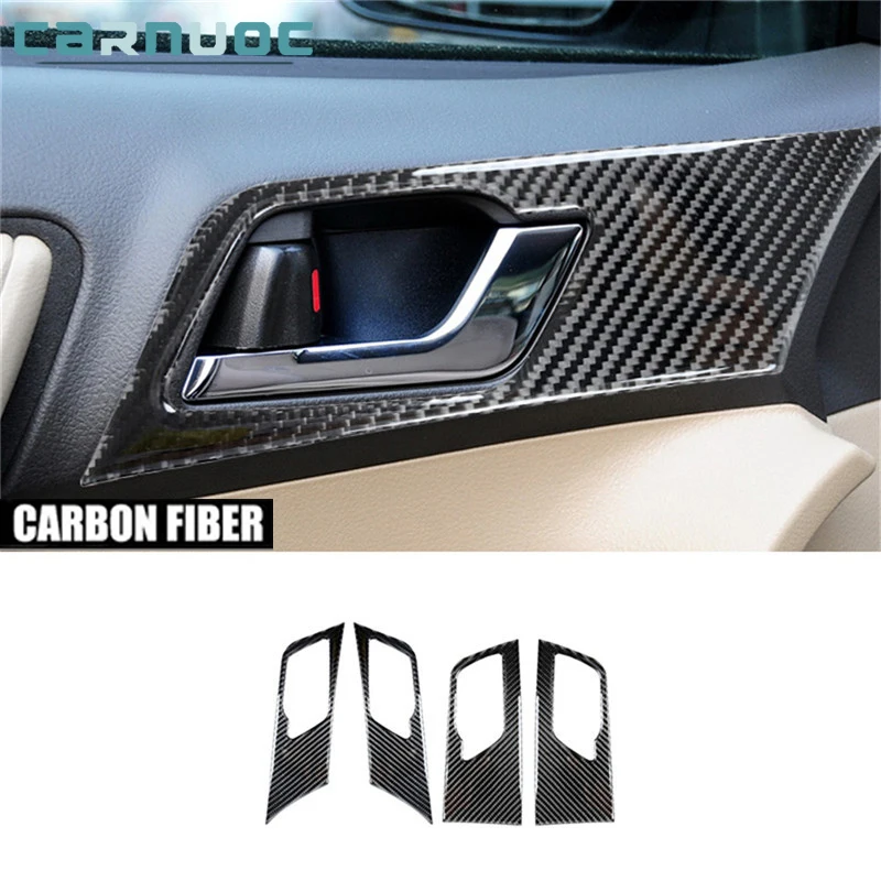 

Carbon Fiber Inside Door Handle Panel Stickers For Toyota Highlander 2008-2013 Car Interior Decorative Accessories