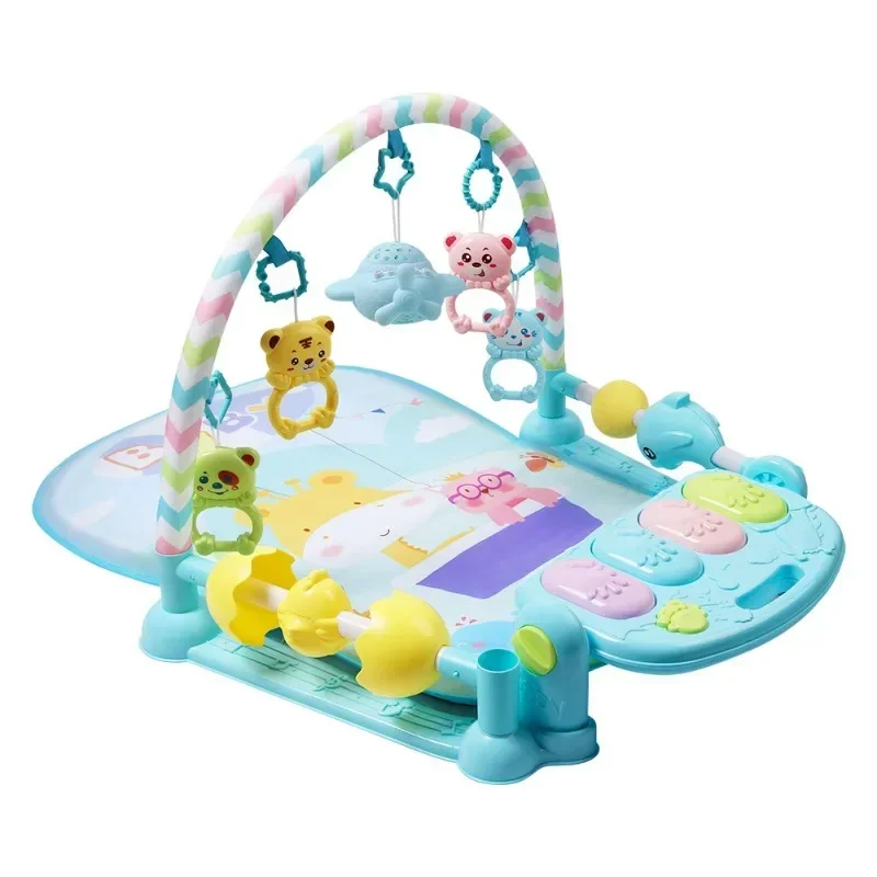 Baby Music Rack Play Mats Puzzle Carpet with Piano Keyboard Infant Crawling Activity Rug for 0-12 Months Gifts musical playmat crawling blanket