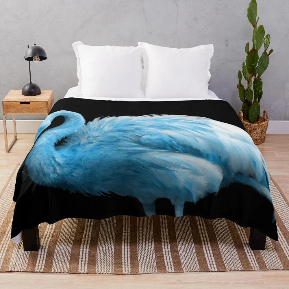 

Blue Flamingo Throw Blanket Soft Beds Cute Giant Sofa Blankets