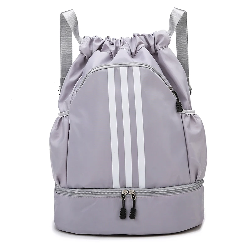 حقيبة ظهر رياضية للسفر مخططة برباط أكسفورد، سعة كب...