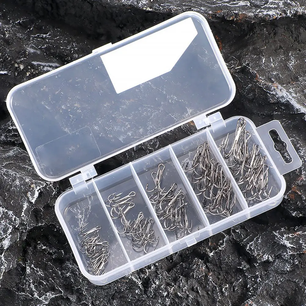 

51 шт., набор тройных крючков из черного никеля, тройной якорь из высокоуглеродистой стали крючкообразный крючок 2 #/4 #/6 #/8 #/10 #, рыболовные снасти с тремя крючками