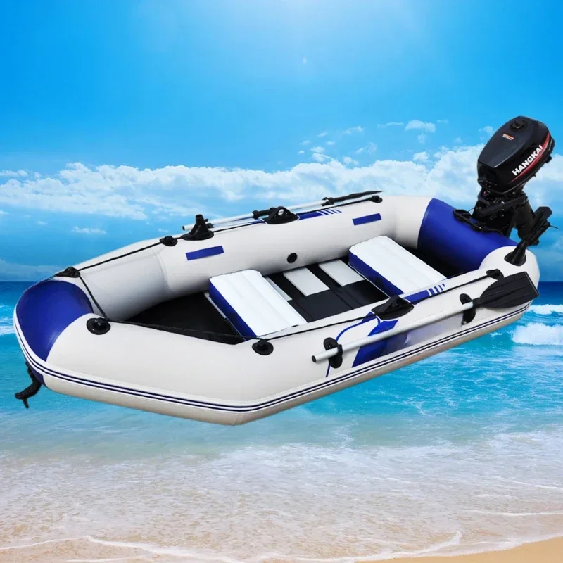 

Person Wood Floor Fishing Inflatable Boat with Motor