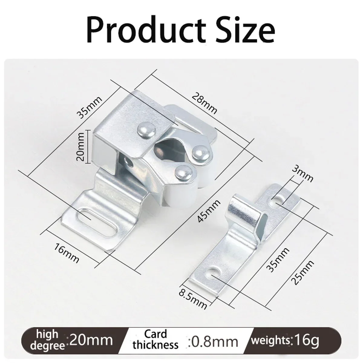 10/20PCS Door Stop Closer Stoppers Damper er Magnet Cabinet Catches With Screws For Wardrobe Hardware Furniture Fittings
