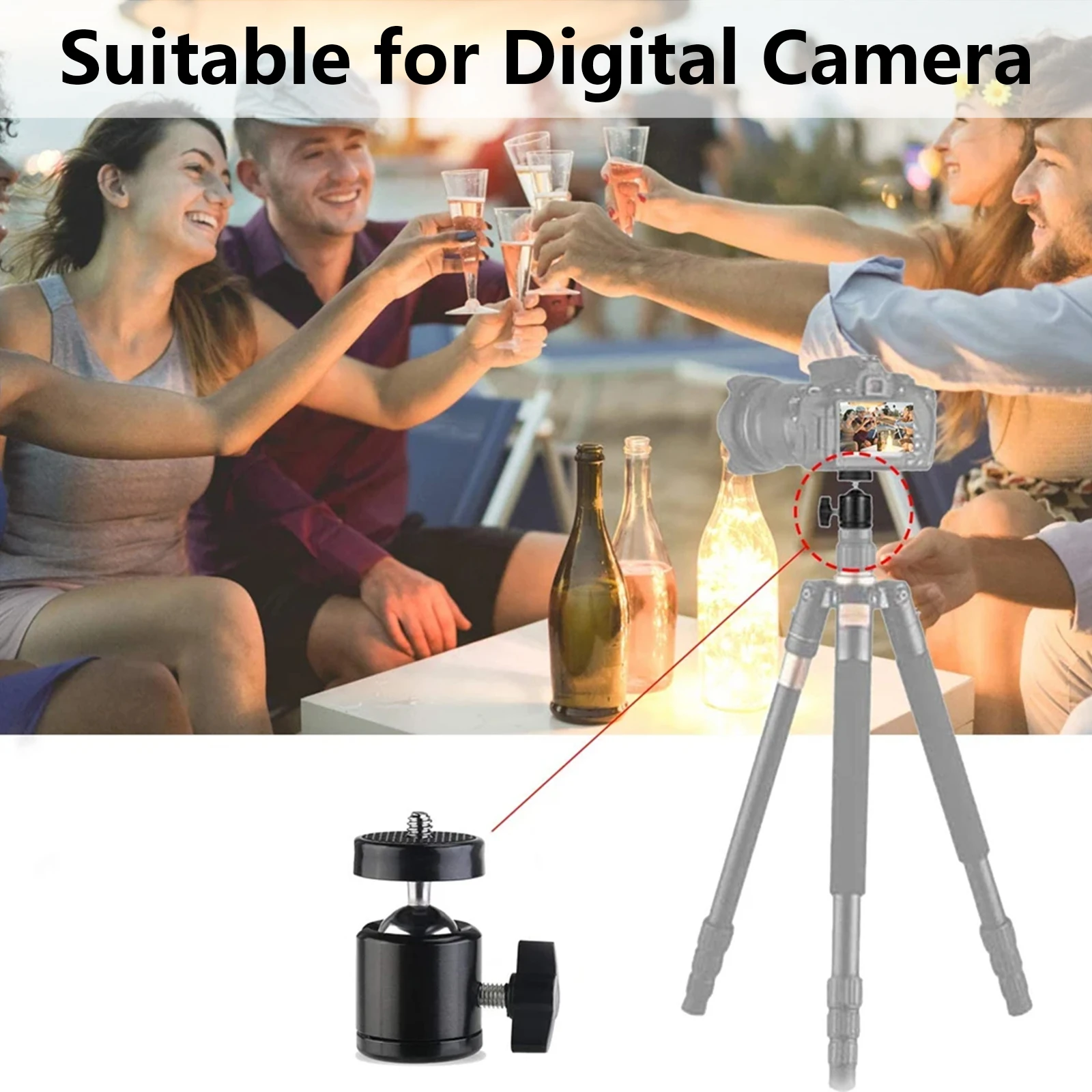 Fill Light Bracket 1/4 Metal Small Head Camera Extension Bracket Flash Mobile Phone Selfie Stick Video Equipment