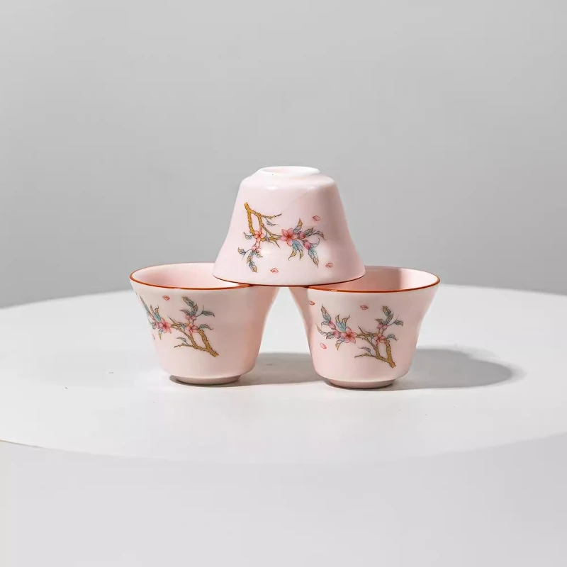 Portable Travel Tea Set Ceramics A Pot of Three Cups Set Car Outdoor Tea Infuser Handmade Gaiwan Beauty Tea Cup Teaware