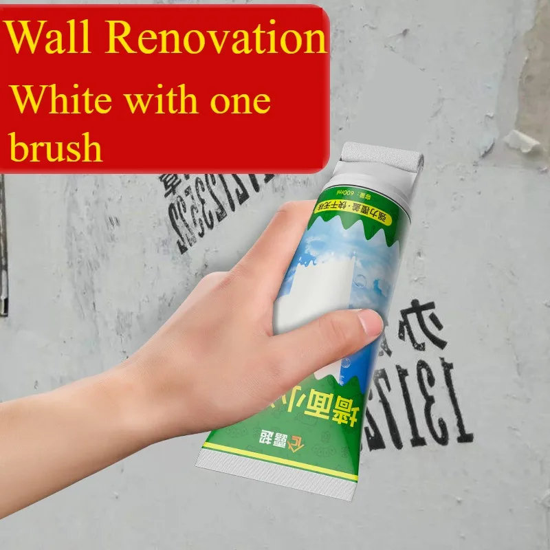 Off-white/gray/white wall repair roller paint Water-based latex paint Large roller brush Repair Tile wall repair tool