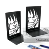 2pcs Anime One Piece Luffy Book Ends, Non-Slip Metal Book Ends Office Bookends for Fans Collection Organise Desktop Bookends 4