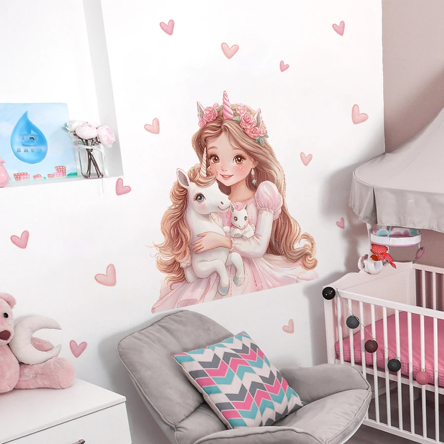 Unicorn & Girl Switch Sticker 5