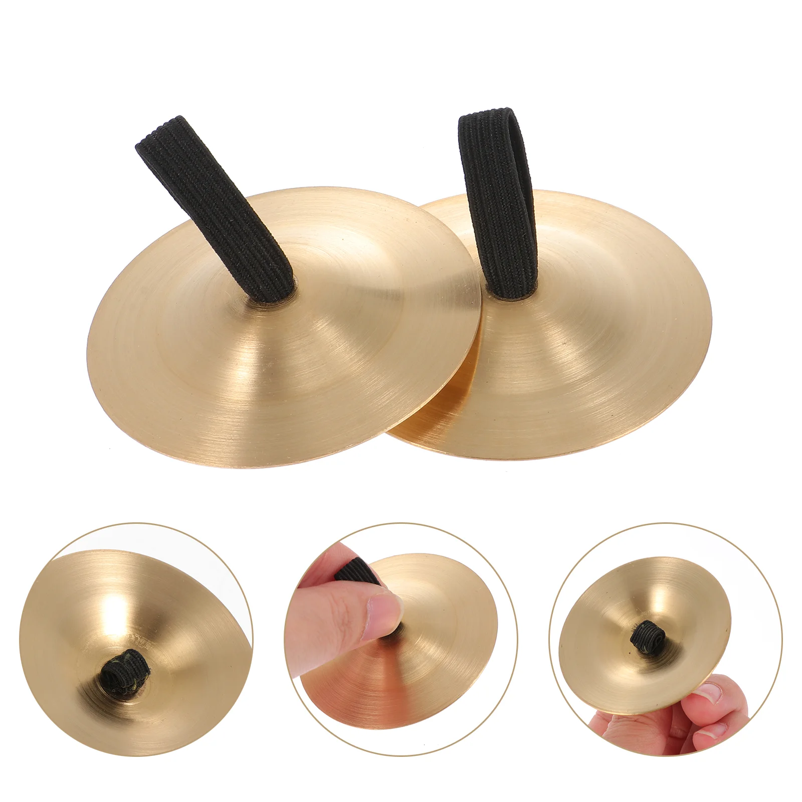 

10 Pcs Orff Copper Cymbals Prom Props Musical Finger Belly Dancing Instruments Chimes Dancer Ball Party Small Child