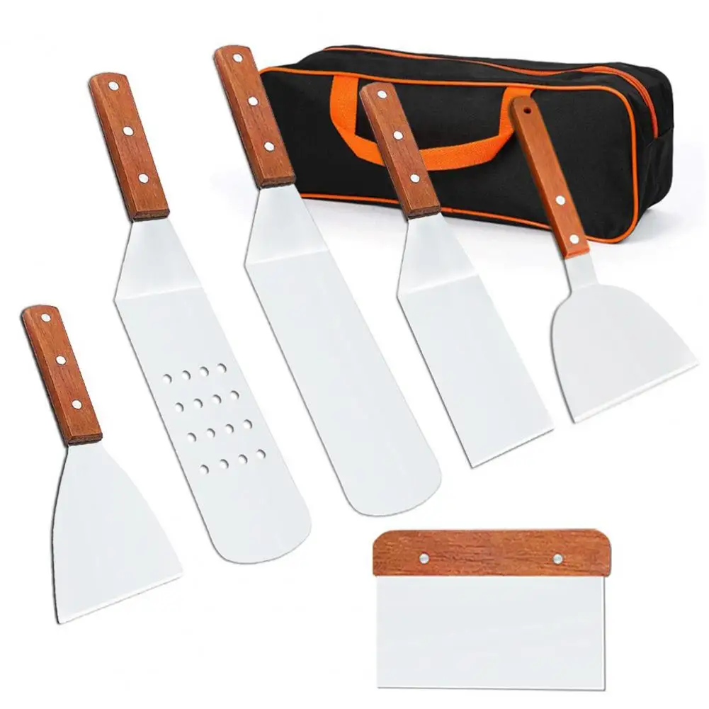 Grill Spatula Stainless Steel Bbq Tool Set 2