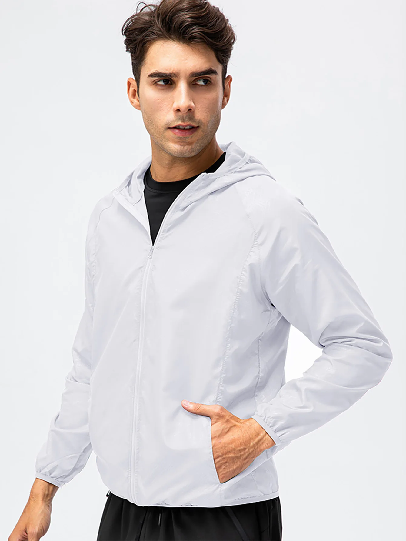 Unisex Waterproof Windbreaker Jacket – Lightweight Outdoor Rain and Sun Protection