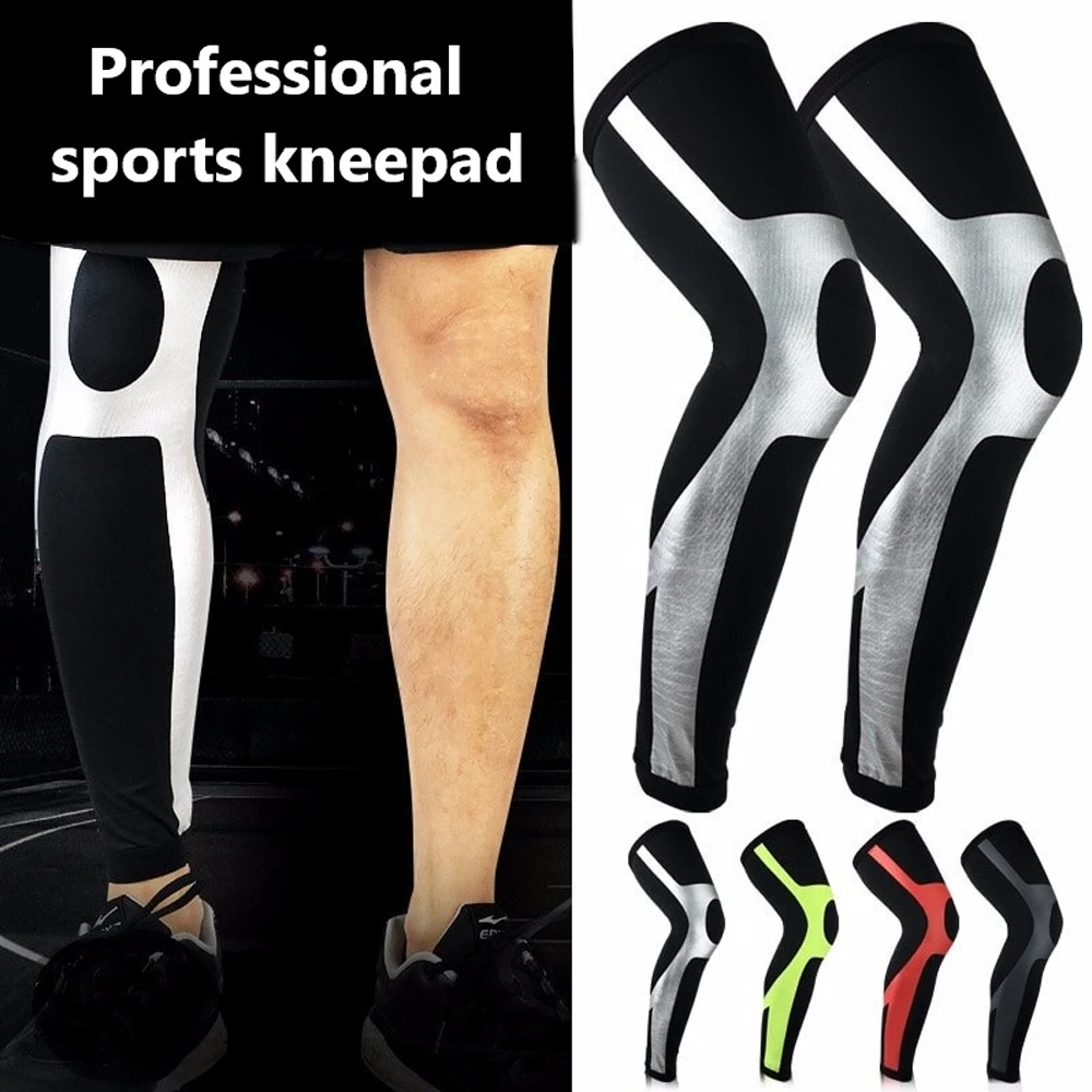 1Pcs Full Leg Compression Sleeve Knee Pads Cycling Leg