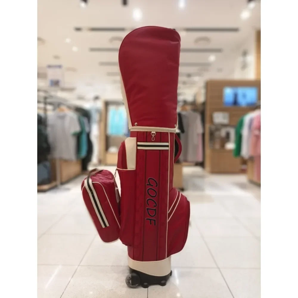 휴대용 여성 토끼 웃는 얼굴 골프 풀로드 가방, 귀여운 대용량 캐디백, 밝은 색상, 2024 신상