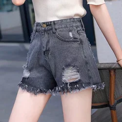 Womens Shorts Wide Denim Short Pants for Women To Wear Jeans Mini Cotton Ripped XL Low Price Hot Offer Free Shipping New In XXL