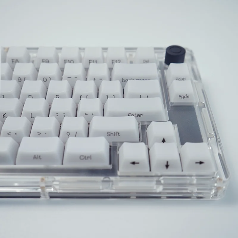 Idobao-conjunto de Teclas Abs em Mármore Branco Translúcido para Teclado Mecânico com Impressão Lateral para Oem 130 Chaves - Imagem 3