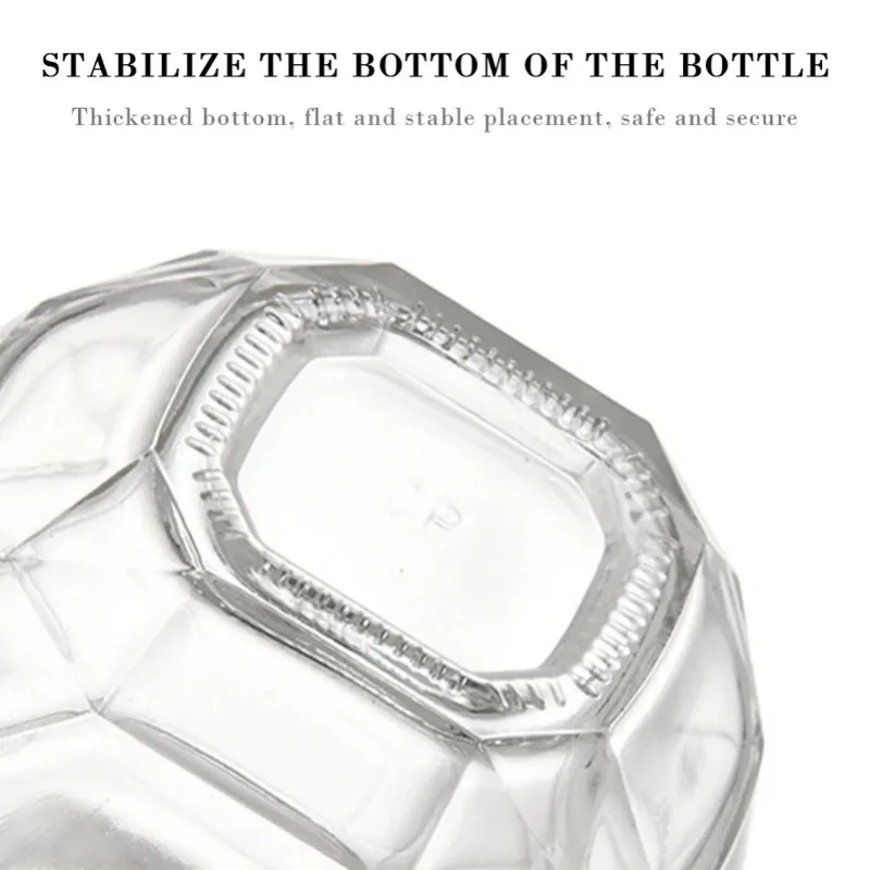 Hexagonal Jam Jars Transparent Glass Jar Bottles for Honey Shower Favors Baby Foods DIY Wedding glass storage jar glass storage tank glass storage container glass bottle storage rack 250/380ML