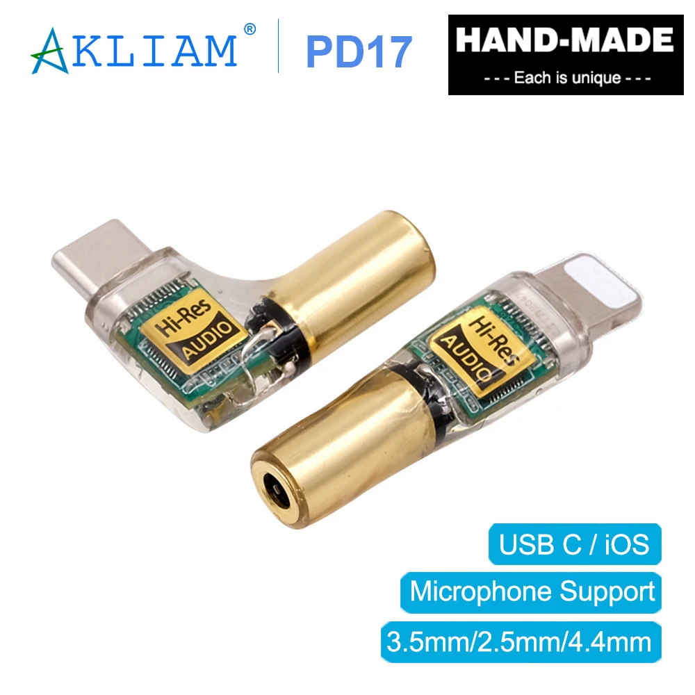 AkLIAM PD17 Type C iOS Headphone Amplifier Sound DAC Phones to 3.5mm Headset Adapter audio adapter headphone amplifier earphone amplifier adapter audio converter adapter audio converter audio converter amplifier headphone adapter headphone amplifier adapter earphone headphone adapter audio dongle