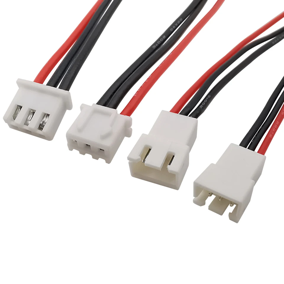 Huawei Batterie 4 Cavi Bilanciatore JST-XH 1S 2Pin - Prolunghe 30 Cm 24AWG Per Ricarica Batterie LiPo, RC Accessori Per Modellismo Radiocomandato