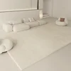 Wabi-sabi Style Carpets for Living Room White Bedroom Decor Plush Carpet Modern Thickened Minimalist Rug Fluffy Soft Bedside Mat 1