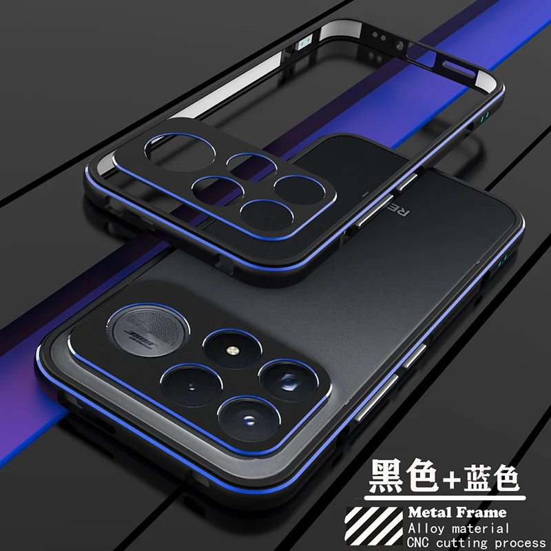 Luxury Aviation Aluminum Metal Frame Shockproof Case with Camera Lens Protection